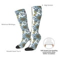 thumbnail image 4 of Fotbe Flowers and Butterflies Calcetas Divertidas Estampadas para Hombre y Mujer, Calcetas de Algodón hasta la Rodilla para Caminar, Correr, Enfermería y Embarazo, 4 of 6