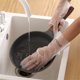 thumbnail image 4 of Guantes para lavar platos Resistentes al desgaste Duraderos Suaves Herramientas de limpieza a prueba de aceite Guantes de goma Fáciles de poner y quitar Se pueden colgar, 4 of 5