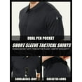 thumbnail image 5 of Men's Polo Shirt Quick Dry Performance Short Sleeve Tactical Shirts Pique Jersey Golf Shirt, 5 of 7