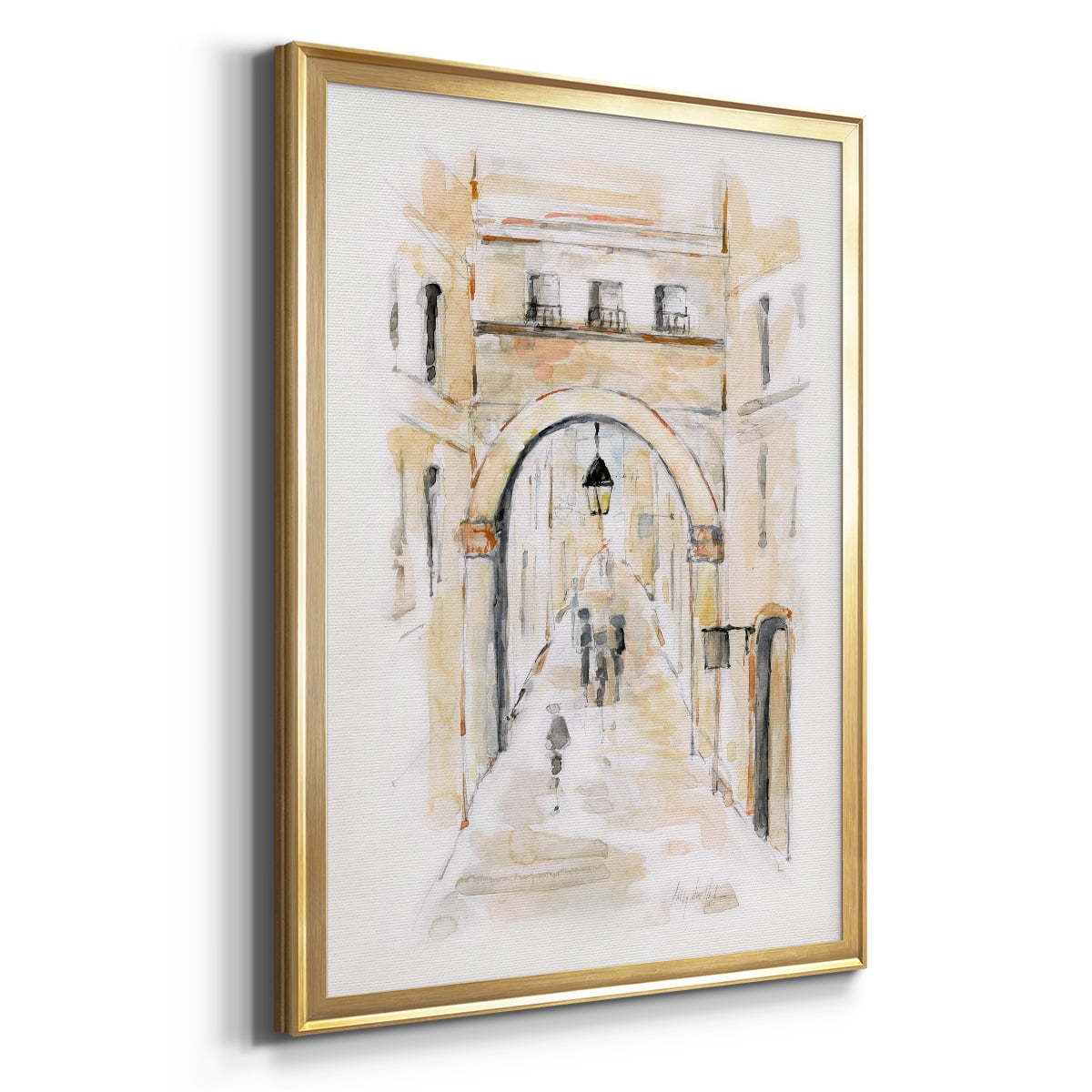 Venice Market Day I Classic Wall Art, Premium Framed Print, Vintage Market Scene - Ready to Hang