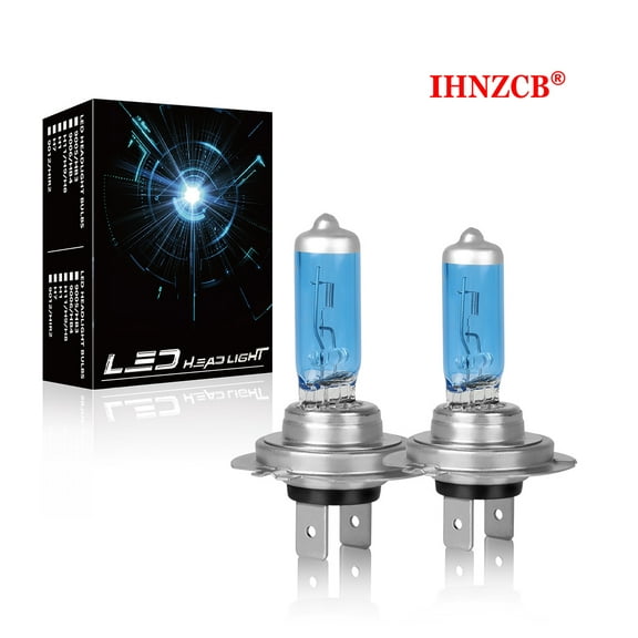 IHNZCB  H7 Halogen Headlight Bulb - 2Pcs 55W Halogen Bulbs Replacement for Car Headlight Bulb 2x
