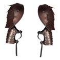 thumbnail image 4 of Protectores de hombros góticos steampunk, accesorios de disfraz para juegos de rol de fiesta Marrón oscuro, 4 of 9