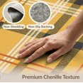 thumbnail image 6 of ODIKA 4'x6' Yellow Vibrant Classic Tartan Design Washable Area Rug Elegant Plaid with Timeless Appeal for Any Decor for Home Office, Under Desk, Non-Slip Chair-Friendly, Flatwoven, 6 of 7