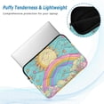 thumbnail image 2 of FORMRS 15"-15.6" Laptop Sleeve Protective Case Soft Carrying Quilted Computer Bag Cover, Retro Blue Rainbow, 2 of 7