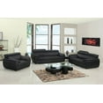 thumbnail image 2 of 86" Captivating Black Leather Sofa, 2 of 2