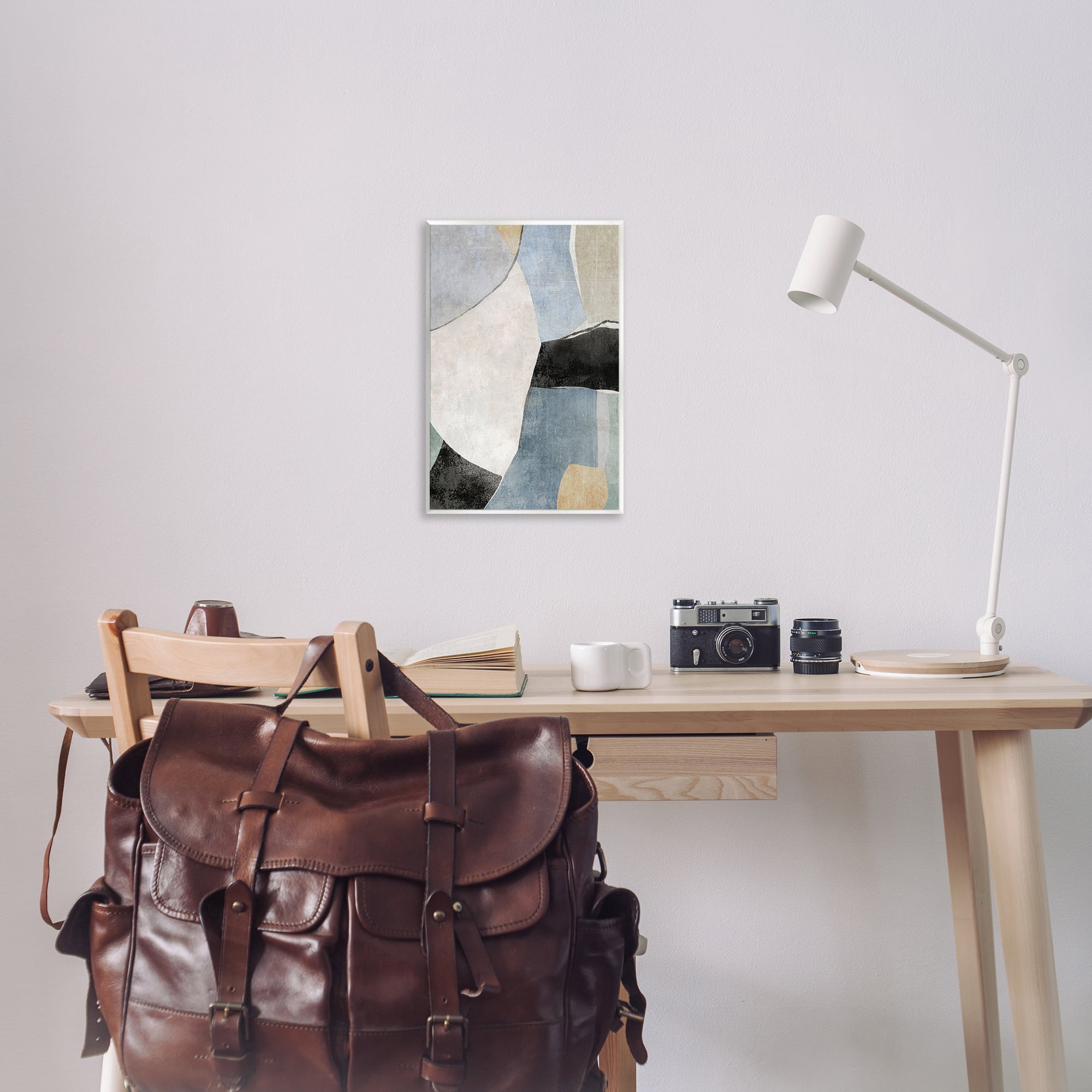 Stupell Industries Cutout Shapes Composition Abstract Painting Unframed Art Print Wall Art, 13 x 19