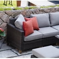 thumbnail image 5 of Grand Patio Outdoor Furniture, Patio Wicker Left Arm Sofa, Gray, 5 of 7