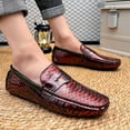 thumbnail image 5 of Men's Casual Loafers Slip On Leather Shoes Lightweight Driving Shoes Moccasins Classic Penny Loafer Flats Boat Shoes Big Size, 5 of 8