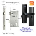 thumbnail image 2 of Smart Door Lock Tuya APP Fingerprint Digit Intelligence Electric 5 Unlock Method Support 8 Language Voice ,Security Locking, 2 of 4