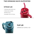 thumbnail image 7 of 40 oz Tumbler with Handle, Insulated Tumblers with Lid and Straw, Large   Water Bottle Jug, Thermal Stainless  Travel Coffee Mug Cup, Classic Red, 7 of 7