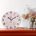 thumbnail image 2 of GZHJMY Valentine's Day Rainbow Wall Clock, Silent Non Ticking Battery Operated Round Clock for Kitchen Office School Home Decorative, 2 of 7