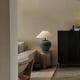 thumbnail image 5 of Lámpara de mesa de cerámica hecha a mano, lámpara de noche, pantalla de tela de lino, lámparas de mesa pequeñas for dormitorio y sala de estar., 5 of 6
