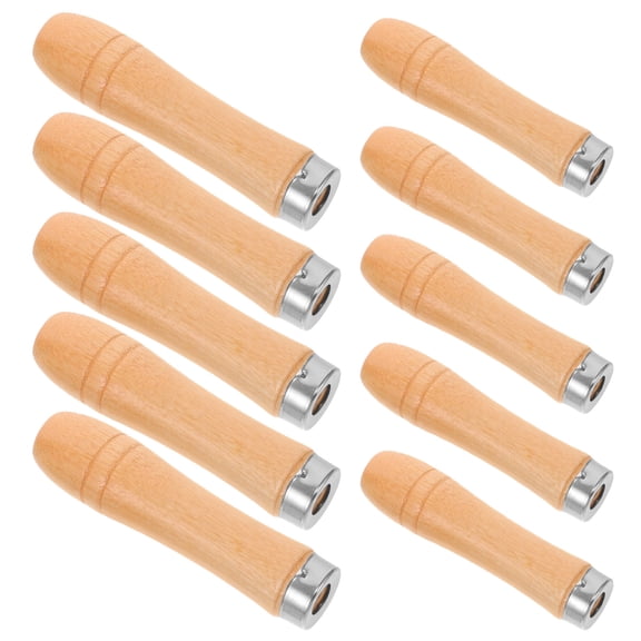 10 Pcs Wooden File Handle Woodoworking Bolt Driver No