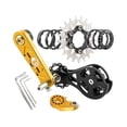 thumbnail image 3 of yotijar Bike Single Speed Conversion Aluminum Alloy Speed Converter with Spacers 21T Golden, 3 of 8