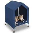 thumbnail image 1 of Casa elevada para perros, a prueba de lluvia, para gatos, pequeña y mediana, 1 of 8
