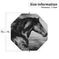 thumbnail image 3 of Kll Octagon Drink Coasters Set Of 4,Pu Leather Absorbent Coasters Set Decorative Coffee Cup Coasters Housewarming Gift For Home Decor-Running Horse Black And White, 3 of 9