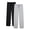 Black&Light Grey, variant on Women's Rayon Made from Bamboo Pajamas Pants Wide Leg Yoga Pants Casual Loose Cozy Sweatpants with Pockets (Black&Light Grey, XL)