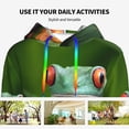 thumbnail image 4 of Sigee Red-Eyed Tree Frog for Women's Pullover Hoodie Sweatshirts Adult Casual Long Sleeve Sweatshirts ,Sizes S-2XL-X-Large, 4 of 7