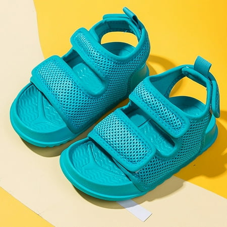 

〖TOTO〗Toddler Shoes Toddler Kids Baby Girls Solid Mesh Sandals Non-Slip Shoes Eva Cross Sandals