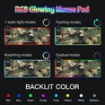 thumbnail image 5 of RGB Gaming Mouse Pad 15W Wireless Charging Large Waterproof Desk Mat 13 Light Modes Mousepad 31.5x11.8 Green Brown Camouflage, 5 of 6