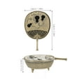 thumbnail image 2 of GOOHOCHY 1Set Aromatherapy Burner In Golden Copper Designed For Vintage Home Office, 2 of 8