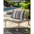 thumbnail image 4 of Pack of 2 Outdoor Lumbar Pillow Covers 12x20 Inch, Black Grey Brown Striped Waterproof Throw Pillow Covers Set, Modern Stripes Art Farmhouse Decorative Cushion Cases for Patio Porch Car, 4 of 7