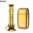 thumbnail image 1 of maquina para cortar cabello Kemei-cortadora de pelo eléctrica para hombre, maquinilla de afeitar inalámbrica de 0mm, recargable por USB, para Barbero, 2023 qym unisex, 1 of 2