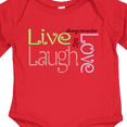thumbnail image 4 of Inktastic Live, Laugh, Love Boys Long Sleeve Baby Bodysuit, 4 of 5