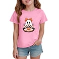 thumbnail image 2 of Enyan Halloween Shirts for Girls Kid Cute Spooky Season Graphic Tees Short Sleeve Ghost T-Shirt Little Girls Halloween Shirts(Size 3-4 Years), 2 of 5