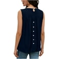 thumbnail image 3 of fatyb Women's Tank Tops Ruffle Hem Sleeveless Tshirts Crewneck Casual Plain Lightweight Summer Blouses, 3 of 6