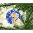 thumbnail image 2 of Carolines Treasures LH9293-CO1 Labrador Winter Snowflake Holiday Ceramic Ornament, 2 of 3