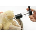 thumbnail image 3 of Waloo Marinade Stainless Steel Injector Syringe: 2-Pack PVC 1 oz. Black. Ideal for BBQ Grilling, 3 of 7