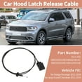 thumbnail image 2 of Cable de liberación del pestillo del capó Unique Bargains No.68032581AB con palanca para Dodge Durango y Jeep Grand Cherokee 2011-2019, 2 of 7