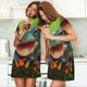 thumbnail image 4 of Fotbe Tree Frog Bata de Dormir para Mujer con Estampado, Camisón de Algodón de Manga Corta, Ropa de Dormir Casual, 4 of 6