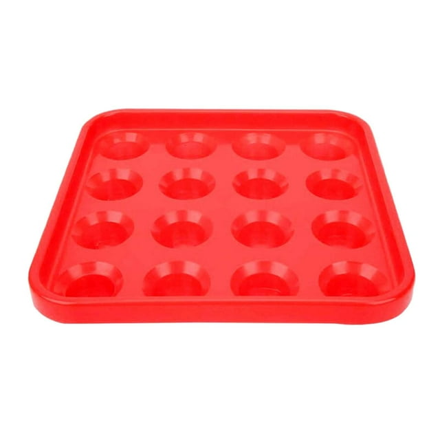 Bandeja porta bolas de billar Almacenamiento de bolas de billar 16 hoyos Salas de billar Snooker Anti rojo
