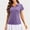 L5-Purple, variant on Textilo Polo Shirts for Women Short Sleeve Collared Shirts V Neck Solid Color Dressy Blouses Loose Fit Summer Casual Workout Clothes,Gray M