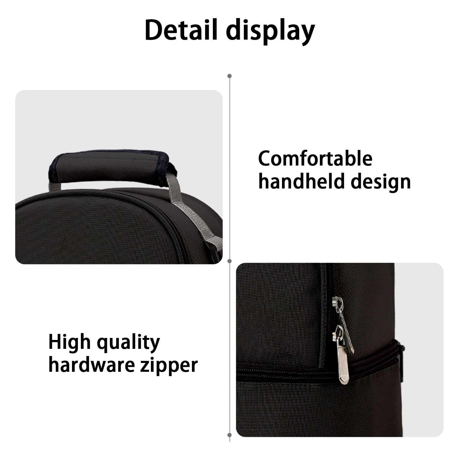 Tuphregyow Portable Insulated Breastmilk Storage Backpack Mommy Bag with Ice Pack, Ideal for Mother and Baby, Refrigerated for Long lasting Preservation Black