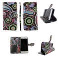 thumbnail image 1 of Double Green Paisley Wallet Folio Case for Iphone 7 7S Plus Fashion Flip PU Leather Cover Card Cash Slots & Stand, 1 of 2