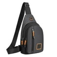 thumbnail image 2 of Sling Bag for Women Men QTOCIO Men's Casual and Fashionable Chest Bag with Large Storage Capacity Thickened Thickened High Density Fabric Waterproof Chest Bag, 2 of 5