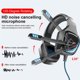 thumbnail image 3 of Methold Auriculares para juegos Micrófono giratorio USB Multifuncional Durable Estéreo de alta Jack de 3,5 mm Auriculares con cable Cables de audio/vídeo negro+azul, 3 of 6