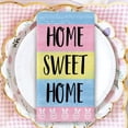 thumbnail image 5 of Happy Easter Mason Jar Kitchen Dish Towels Set of 2, Bunny Religious Cross Drying Hand Towels Rabbit Eggs Tulip Baking Cooking Cloth, Home Sweet Home Stripes Home Kitchen Decoration 18 x 26 Inch, 5 of 6