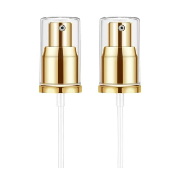 Chris.W Paquete de 2 bombas de base aptas para Estee Lauder Double Wear Foundation DW bomba de repuesto (oro)
