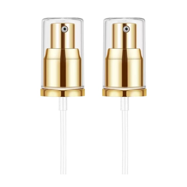 Chris.W Paquete de 2 bombas de base aptas para Estee Lauder Double Wear Foundation DW bomba de repuesto (oro)