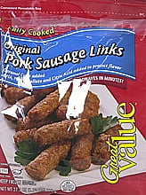 Great Value Pork Original Sausage Links, 7.2 oz