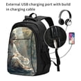 thumbnail image 2 of Yiaed Forest Meditating White Tiger Print Laptop Backpack,Business Travel Durable Laptops Backpack with USB Charging Port,Water Resistant College Computer Bag, 2 of 5