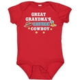 thumbnail image 3 of Inktastic Great Grandmas Little Cowboy with Cowboy Hat and Boots Boys Baby Bodysuit, 3 of 5