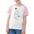 thumbnail image 5 of SGFCWSX Girls Short Sleeve Raglan T-Shirt, Kids Regular Fit Crew Neck Graphic Tees Summer Tops Pink Size 9-10 Years, 5 of 8