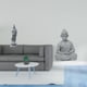 thumbnail image 2 of Estatua de Buda Mono Guan Yin, estatuilla de Buda femenina, escultura de Kuanyin, accesorios, adorno coleccionable en miniatura para estantería, armar, 2 of 8