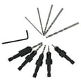 thumbnail image 2 of ANGGREK Ensemble de Perceuse pour Évier, 11 Pcs Ensemble de Perceuse pour Évier Outils de Menuiserie Changement Rapide Chamfer Outils de Forage Réglables, Outils de Menuiserie, 2 of 8