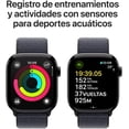 thumbnail image 4 of Restored Apple Watch Series 10 GPS + Cellular 46mm Jet Black Aluminum Case Ink Sport Loop - Open Box, 4 of 5
